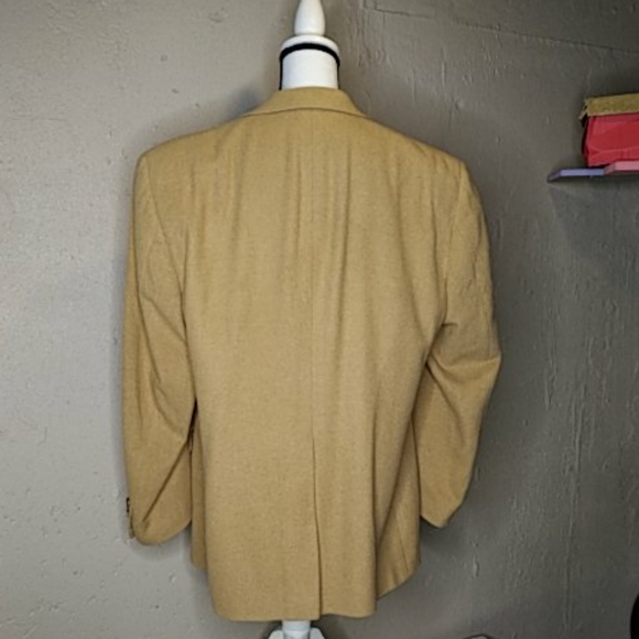 Bill Blass 100% Camel Hair Blazer Coat Jacket - Picture 3 of 5